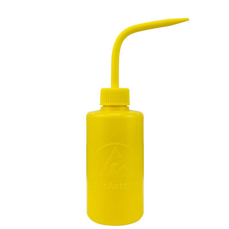 Yellow durAstatic® Wash Bottle, 8 oz